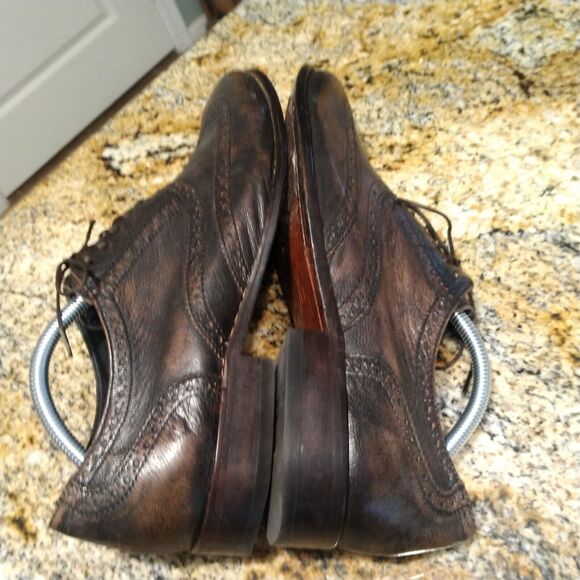 Cole Haan Mens 10.5 Air Colton Wingtip Brogue Leather Oxford Brown Shoes C10028 main image 5